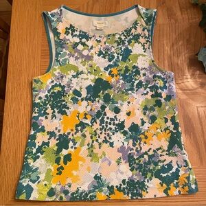 Anthropologie Maeve Floral Tank Top